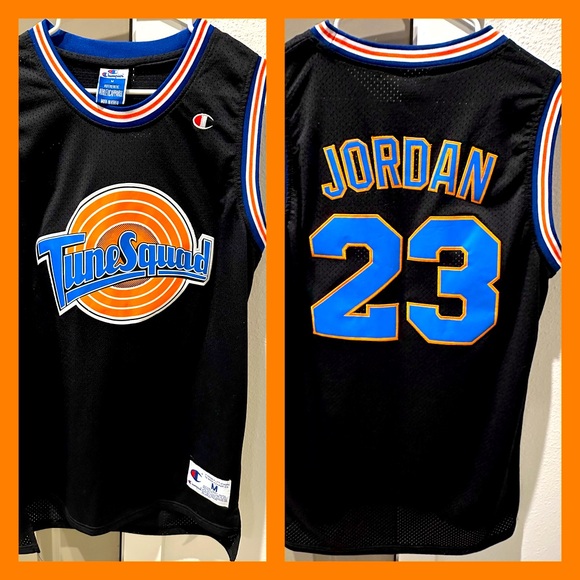 Champion Other - Michael Jordan #23 Tune Squad VTG Authentic Champion Black Jersey Size M in VGC